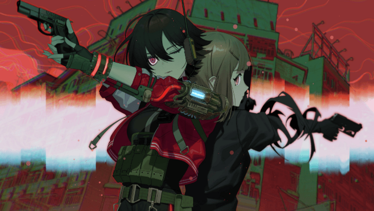 ANOMALITH key art showing protagonist Reona Minazuki in a distorted supernatural Japan