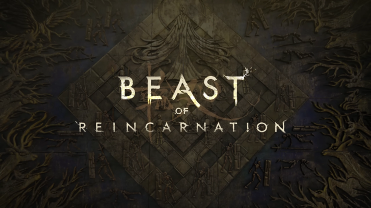 Beast of Reincarnation key art showing Emma the Sealer and her dog Koo