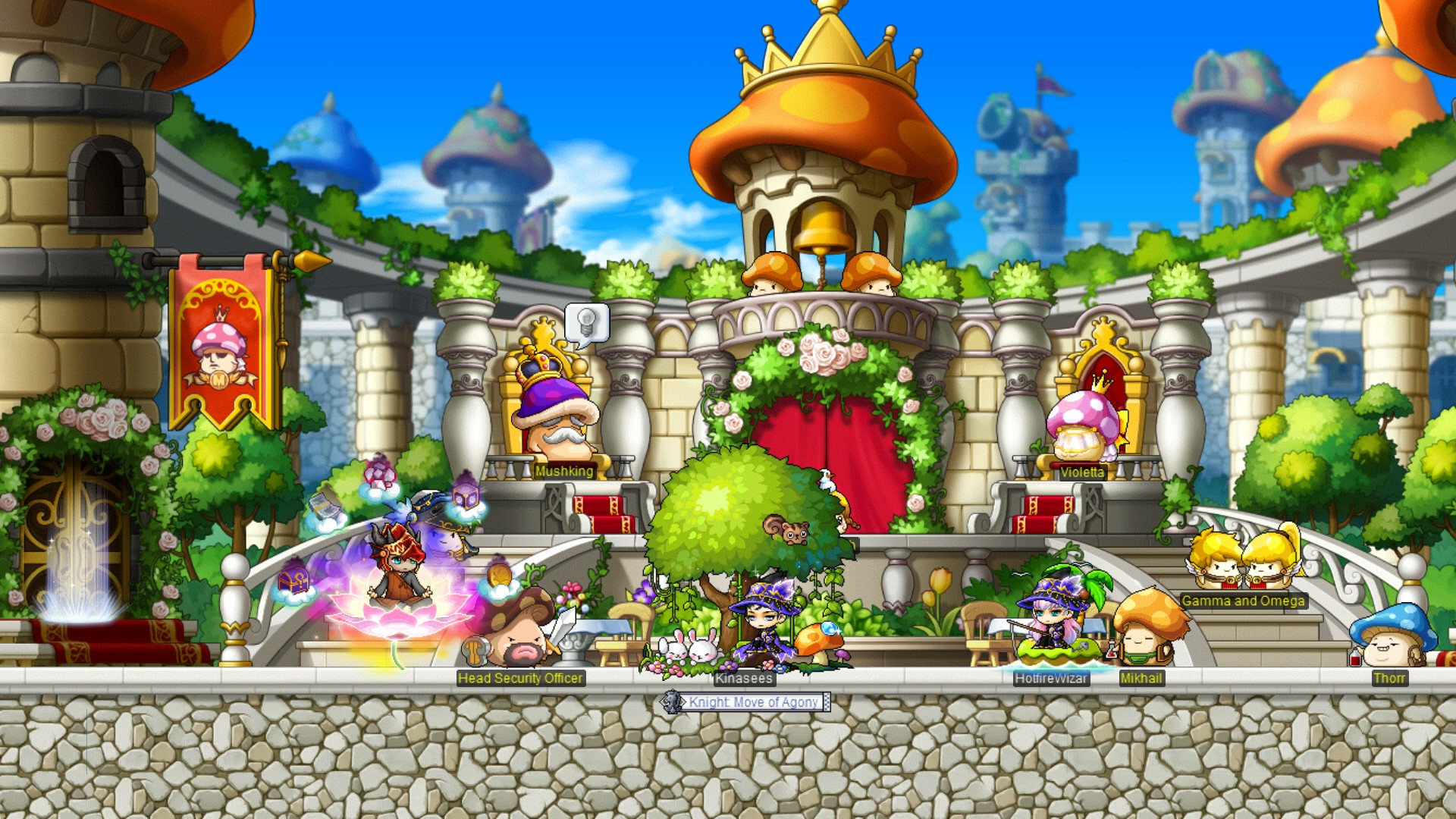 MapleStory Henesys town gameplay screenshot