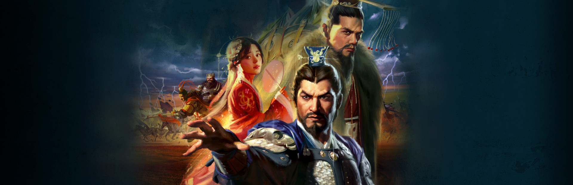 Romance of the Three Kingdoms XIV key art