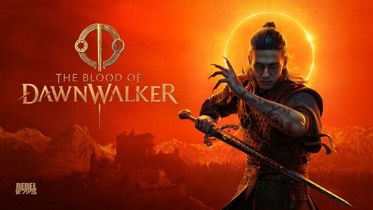 The Blood of Dawnwalker key art showing the vampire-human protagonist Coen against a dark fantasy backdrop