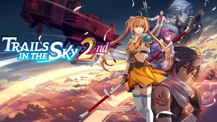 Trails in the Sky 2nd Chapter key art featuring Estelle and her companions in a full 3D render